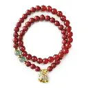 合香珠红玛瑙小马双层手串