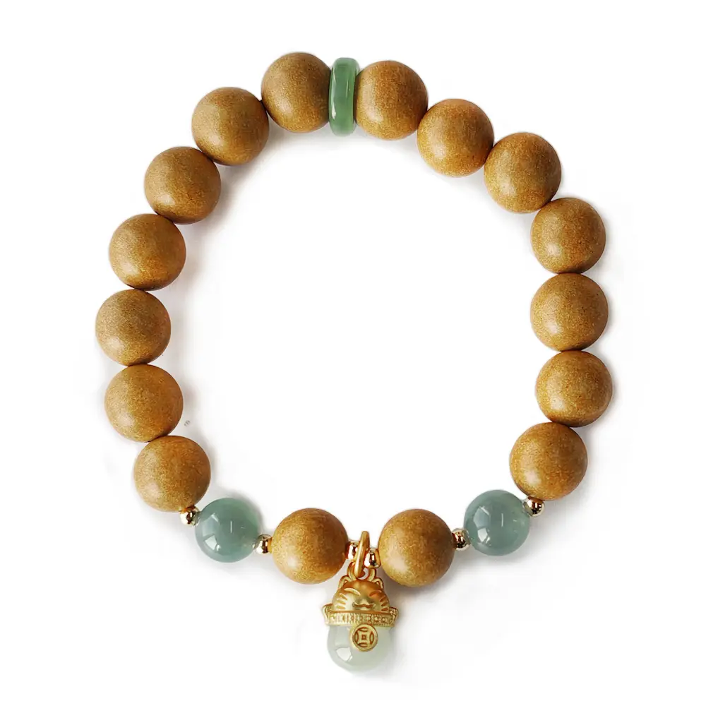 合香珠鹅梨帐中香招财猫黄色手串