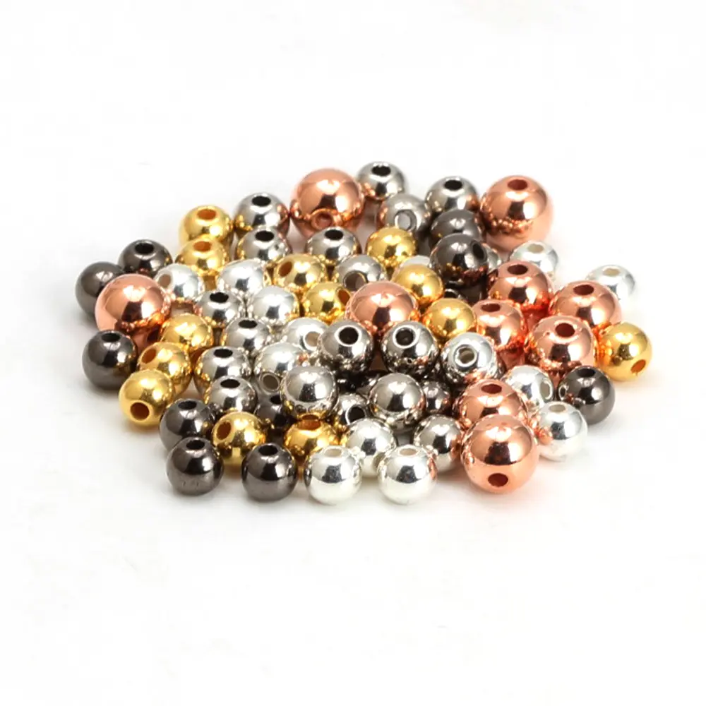 Plastic bead CCB 4MM round bead hole 250g