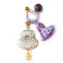 合香珠墨红玫瑰酸枣仁葫芦流苏挂件