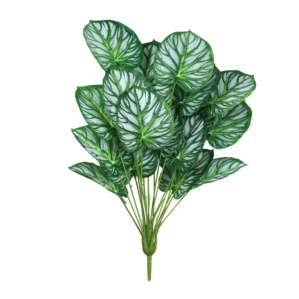 Simulation plant green 18 pieces of apple leaf green