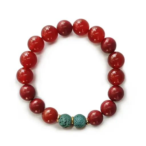 合香珠红玛瑙手串